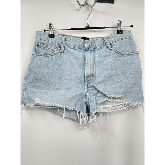 Urban Outfitters‎ BDG Denim Jean Shorts High Rise Girlfriend Distressed Size 28 - Picture 3 of 7